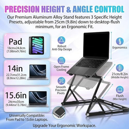 Triple Aero 15.6 Pro Max 3 Screen Monitor with 1080p FHD IPS Display, Ideal for Presentations and Remote Work, with 360° Rotation Adjustable Viewing Angles