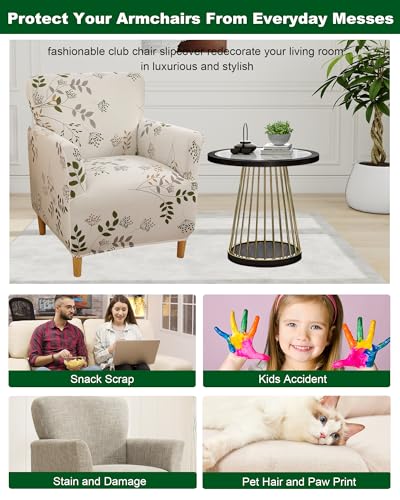 CRFATOP Accent Chair Cover, Stretch Armchair Slipcover for Living Room - color: Color A20