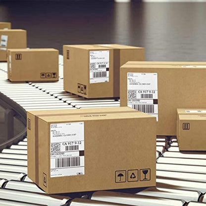 OausTect 4x6 Shipping Label 4000 Fanfold Labels for Rollo, Zebra Direct Thermal Printer, with Perforations - size: 4000 Labels