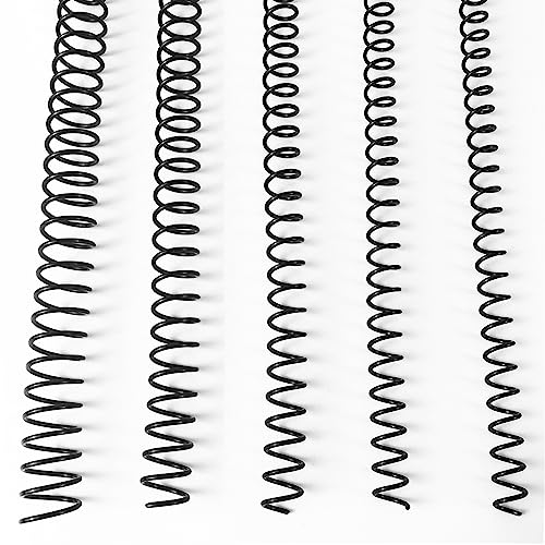 Binditek Plastic Spiral Binding Coils, Multi Size 3:1 Pitch, Black 60 Pack - size: Multi Size , 3:1pitch, style: 60P , Black