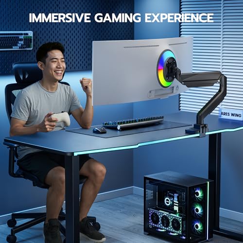 Heavy Duty Single Monitor Mount for 13"-49" Curved Screens, Black - color: Black, style: without USB