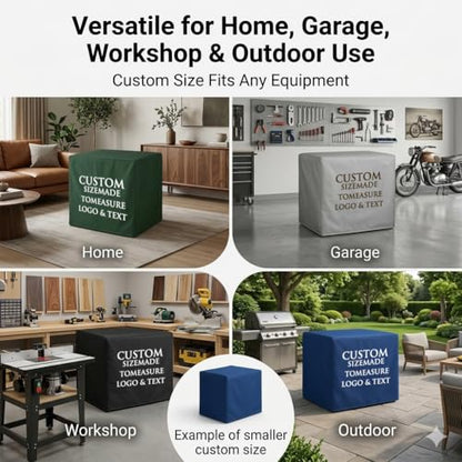 Custom Fit Clear Waterproof Protection Cover - Made-to-Measure Dust Cover | Personalized Logo/Text for Patio Furniture, Equipment, Treadmills, Appliances, Outdoor Air Conditioners (PVC-Transparent) - color: PVC-Transparent