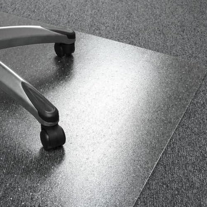 Floortex Polycarbonate Chair Mat 47" x 35" for Low/Medium Pile Carpets, Clear - size: 35" x 47"