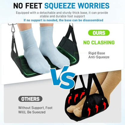 Upgrade Wheelchair Foot Rest Hammock with Calf Strap - Adjustable Height Anti-Slip Anti-Squeeze Leg Support Sling with Rigid Base Seat Belt for Wheelchair, Rollator, Walker Footrest - size: With Calf Strap