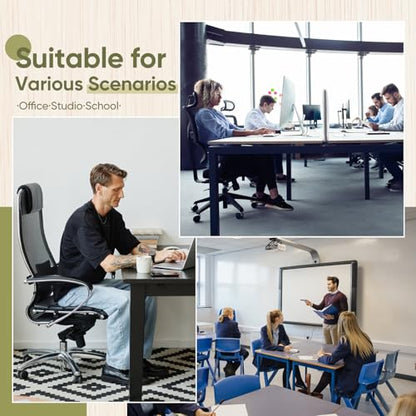 Office Chair Mat for Carpet & Hardwood, Upgraded 40" x 60" Dual Use Tempered Glass Chair Mat for Chair and Footrest Under Desk - size: 40"x60"