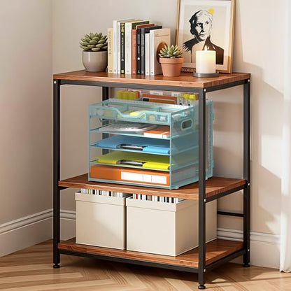 Docnest 5 Tier Desk Organizer with Hanging File Folder Holder&Tray, Blue - color: Blue, size: 12.6"x11.8"x10.3"