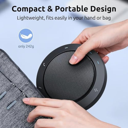 Conference Speakerphone - 2 AI Noise Reduction Mics, 360° Voice Pickup - color: FreeChat 103(2 Mics)