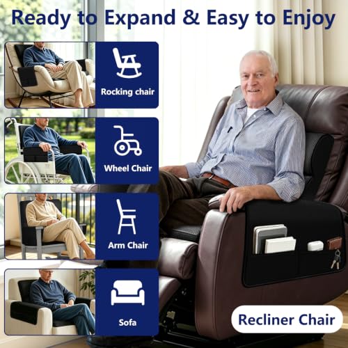 Chair Cushions for Elderly,20x16.5x4.5 Inch Rocking Chair Cushions Indoor,Memory Foam Recliner Cushions for Long Sitting, Sofas & Couches，Outdoor,Office Chair，wheelchair，Meditation and Floor Seating