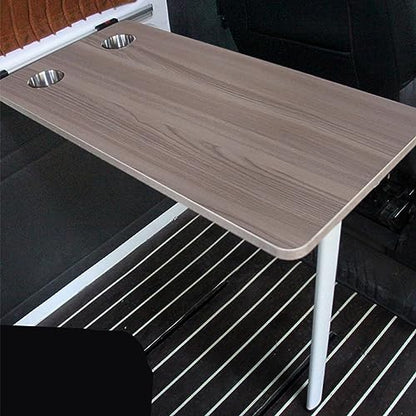 Rv Dinette Table, Wall Mounted Desk, Folding Wall Table, Fold Down Table, Wall-Mounted Table, White Adjustable Steel Brackets, for Rv, Home Office, Bedroom or Kitchen (Walnut 39x79cm/15x31in)