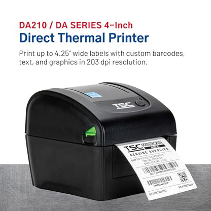 TSC DA210 Shipping Label Printer, Postage, Tags, Receipts,Barcodes,Stickers