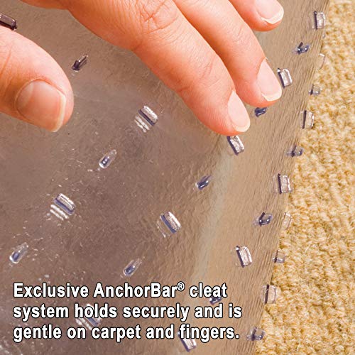 ES Robbins Everlife Extra High Pile Chair Mat, 45"x53", Clear