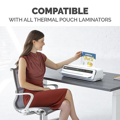 Fellowes Thermal Laminating Pouches, ImageLast, Jam Free, Letter Size, 3 Mil, 100 Pack (52454) - size: 100 Pack