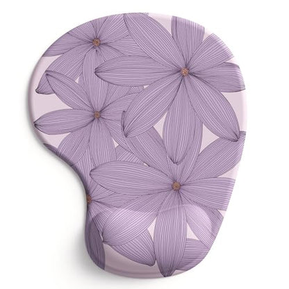 Office Mousepad with Gel Wrist Support - Ergonomic Gaming Desktop Mouse Pad Wrist Rest - Design Gamepad Mat Rubber Base for Laptop Computer -Silicone Non-Slip Special-Textured Surface (17Violet) - color: 17Violet