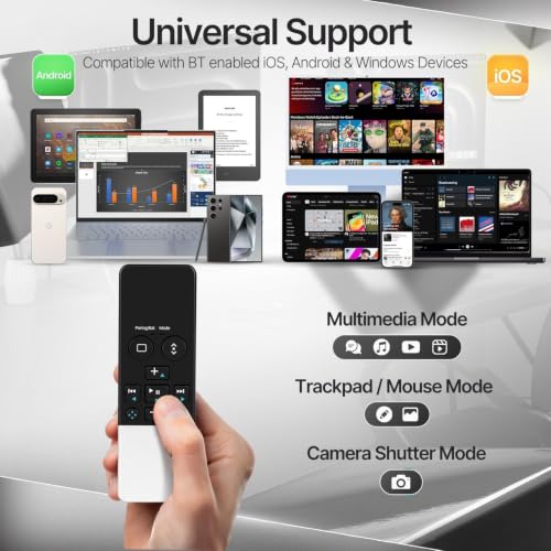 TNP iPad Remote Control, Bluetooth Media Remote for iPhone with Trackpad