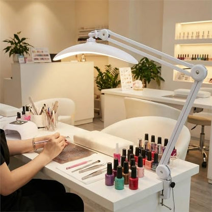 Clip On Light for Desk, 48W LED Craft Lights for Projects, Hobby Lamp | 48W Dimmable LED Light Bar for Desk with Clamp, Eye-Caring Crafting Light for Painting, Nail Art & Puzzles