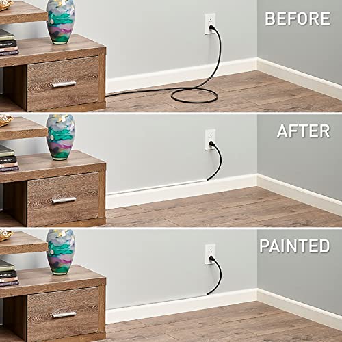 Legrand Wiremold Cordmate Paintable 108 Inch Cord Cover Kit White 17 Piece - style: C110 Sortable - 108 Inches