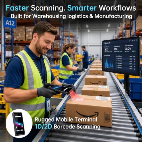 FARSET F20X Android Barcode Scanner PDA Handheld 1D/2D/QR Scan Zebra SE6100