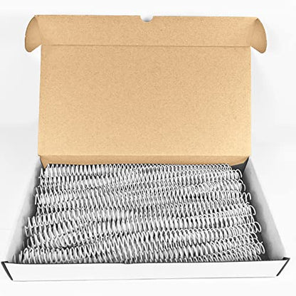 Binditek Plastic Spiral Binding Coils, 12 mm, 4:1 Pitch, White, 50 Pack - size: 12mm, style: 50P , White