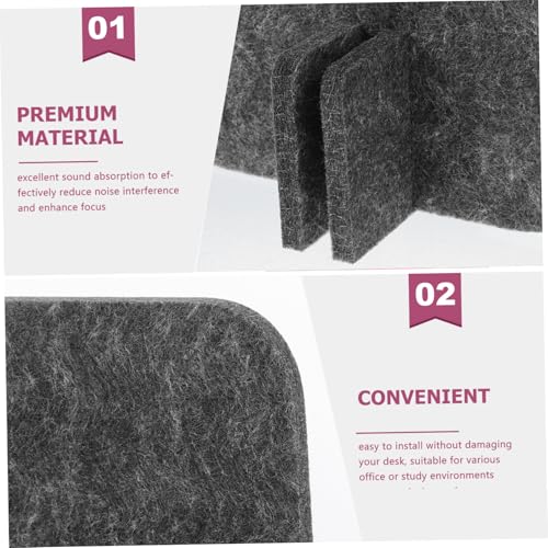 VILLCASE Office Desk Accessories Desk Privacy Divider Aesthetic and Practical Felt Screen Sound Absorption Room Divider Panels Under Table Privacy Panels for Study