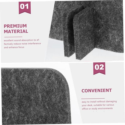 VILLCASE Office Desk Accessories Desk Privacy Divider Aesthetic and Practical Felt Screen Sound Absorption Room Divider Panels Under Table Privacy Panels for Study