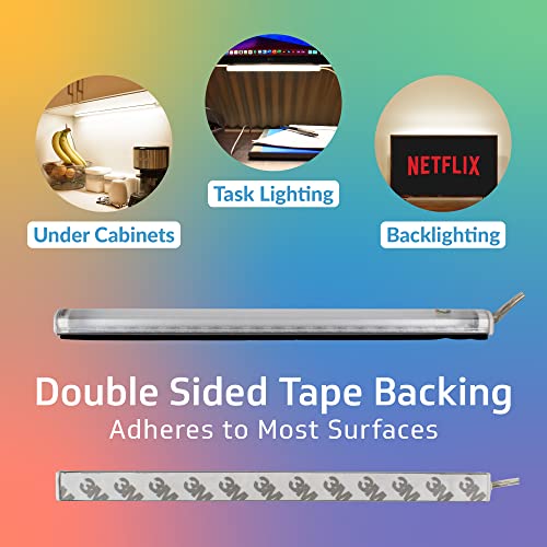 TrueColor USB LED Under Cabinet Light Bar, Frosted Cover, 24 in, Soft White - color: Soft White, size: 24 inches