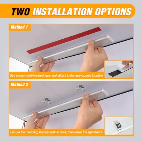Nilight LED Interior Light Bar 4PCS 16.5 Inch Dimmable Strip Lights - color: 3 Color Interior Lights-16.5" 4PCS