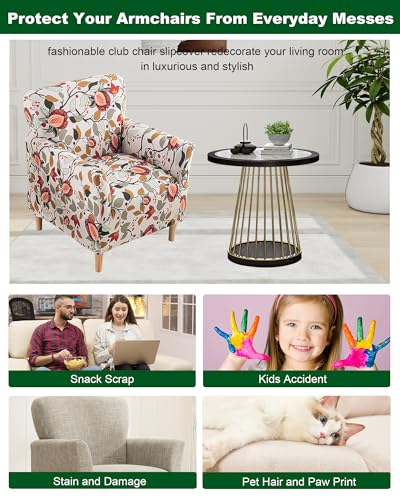 CRFATOP Accent Chair Cover, Stretch Armchair Slipcover for Living Room - color: Color A25