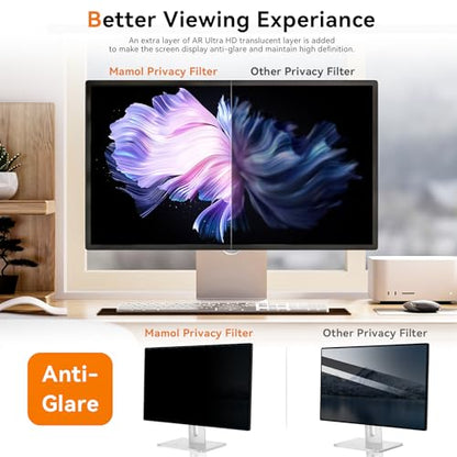 Mamol [2 Pack] 24 Inch Computer Privacy Screen for 16:9 Widescreen Monitor - size: 24" (16:9)