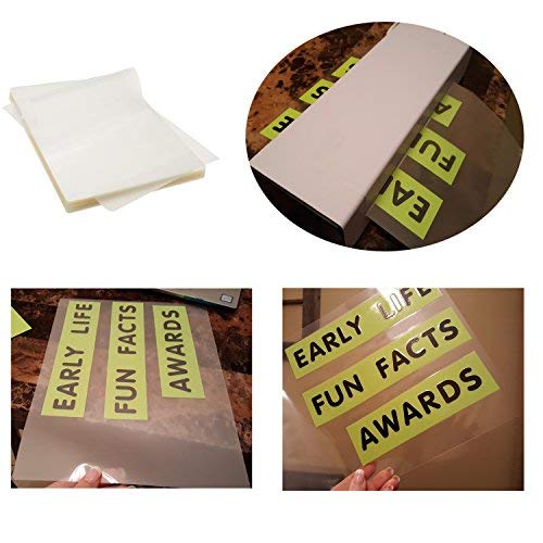 Immuson Thermal Laminating Pouches 8.9 x 11.4, 5 Mil Thickness, Crystal Clear Finish, 300 Pack - size: 5 mil 300 packs