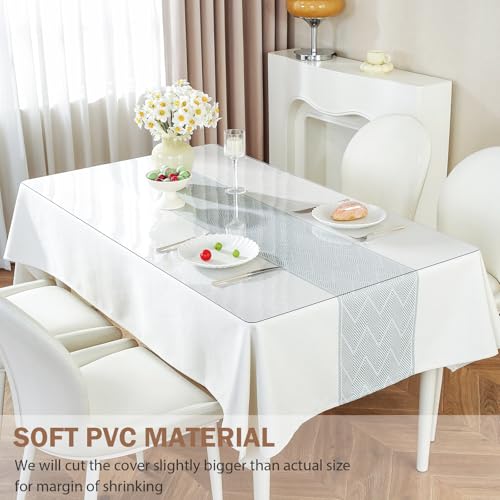 LovePads Clear Desk Mat 12x24 in, 1.5mm Thick Plastic Table Cover Protector - color: Clear 1.5mm, size: 12" x 24" (Rectangular)