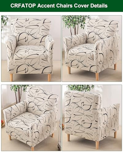 CRFATOP Accent Chair Cover, Stretch Armchair Slipcover for Living Room - color: Color A21
