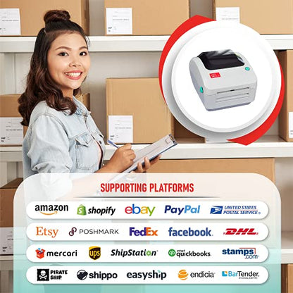 Arkscan 2054A USB Thermal Shipping Label Printer S28 Shipping Scale with Wireless Receiver
