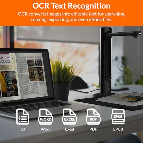 Innex DS200 Professional USB Book & Document Scanner, 26MP