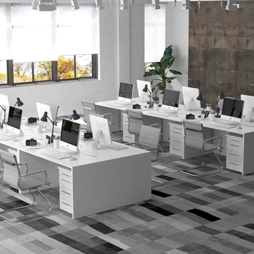 Conference Room Chairs Set of 2, Waiting Room Chairs with Arms, Faux Leather Reception Chairs No Wheels, Office Guest Chairs with Mid Back Support and Chrome Sled Base, Grey - color: Grey, size: 2PCS