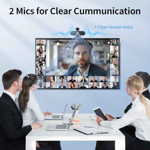 EMEET NOVA 4K Webcam with Tripod, PDAF Autofocus, Adjustable Heights | 360° Swivel Head, 2 Noise-Cancelling Mics, USB Plug&Play, Privacy Cover, Ideal for Online Meetings&Live Streaming - style: 4K Tripod 360° Swivel