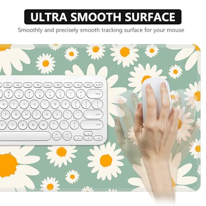 iCasso Desk Mat, Desk Matt for Desktop, Cute Desk Pad Mat, Daisy - color: Daisy