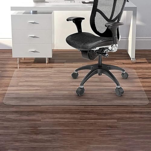 Office Chair Mats for Hardwood Floor PVC Clear Chair Mat 22" 24" 28" 30" 32" 34" 36" 38" 40" 42" 44" 46" 48" 50" 52" 54" 60" Width 0.06" Thick Easy Rolling Desk Chair Mat for Bedroom(16X96 in) - size: 16X96 in