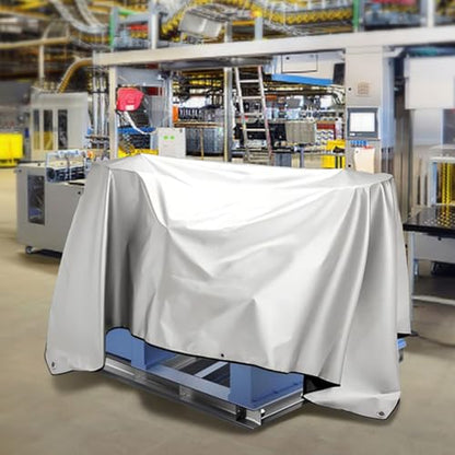 Jumbo Machine Cover, Breathable Rust-Proof, 72.83"x57.87", Silver/Black - size: 72.83inchx57.87inch