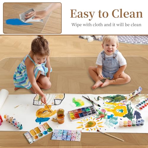 48" X 48" Office Chair Mat for Hardwood Floor, PVC Clear Desk Chair Mat for Hard Floors - Can't be Used on Carpet - size: 48" x 48"