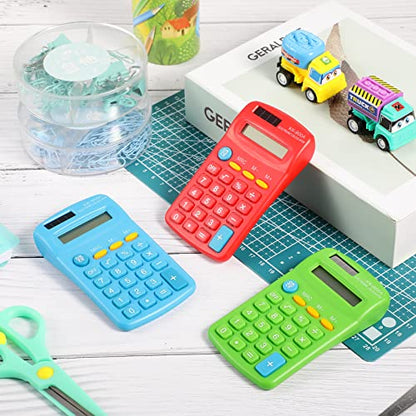 Flutesan 30 Pack Pocket Calculator,Green, Red, Blue - color: Green, Red, Blue
