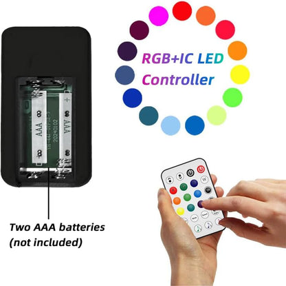 NBBUFF IC+RGBW USB Powered Led Light Bar with App & Remote Control, 2 Pack - size: 13 inches
