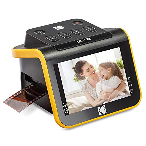 KODAK Slide N Scan Film & Slide Scanner, 22MP, 5" LCD Screen, 135/110/126mm | Converts color and B&W negatives to JPEG digital photos; saves to SD or SDHC card (not included); connects to PC, Mac, or TV