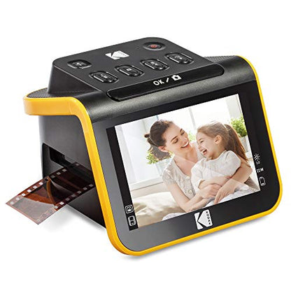 KODAK Slide N Scan Film & Slide Scanner, 22MP, 5" LCD Screen, 135/110/126mm | Converts color and B&W negatives to JPEG digital photos; saves to SD or SDHC card (not included); connects to PC, Mac, or TV