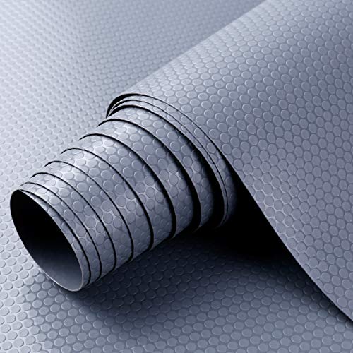 Shelf Liner Kitchen Cabinet Drawer Mats, 11.8"W x 78.7"L Non Adhesive Grey | Drawer Liners Cabinets Drawer Mat EVA Waterproof Protective Pad for Pantry Closet, Cupboard, Refrigerator - color: Dots Pattern Grey, size: 11.8"W x 78.7"L