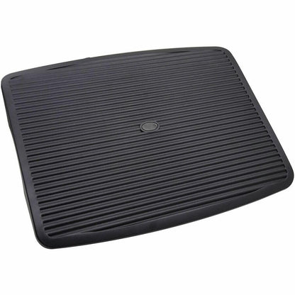 Lorell Ergonomic Rocking Footrest, 17.6" x 13.8" x 3.5", Plastic, Black