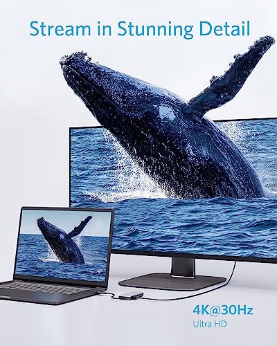 Anker USB C Hub, 7-in-1 Multi-Port USBC Hub, 4K HDMI USB-C Adapter | 1 USB-C and 2 USB-A 5Gbps Ports, 85W Max PD, SD/TF, for MacBook Air, MacBook Pro, XPS and More (Charger Not Included) - style: 7 in 1 【1 HDMI】