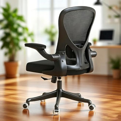 Ergonomic Office Desk Chair High Back Mesh Computer Chair Adjustable Chair - color: 02black