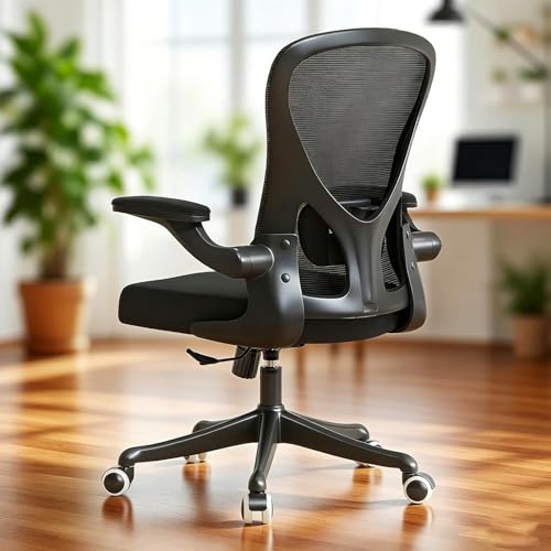 Ergonomic Office Desk Chair High Back Mesh Computer Chair Adjustable Chair - color: 02black