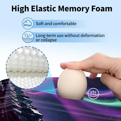 YIWEI Ergonomic Mouse Pad with Wrist Rest for Carpal Tunnel Pain Relief - color: Aurora