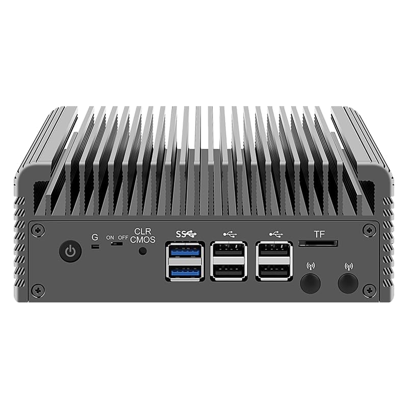 CWWK Firewall Mini PC Intel N Series N100/i3-N305,DDR5,NVMe SSD,4 x 2.5GbE i226V LAN,Micro Router Appliance (N100 4LAN, 8G RAM 256G SSD) - size: 8G RAM 256G SSD